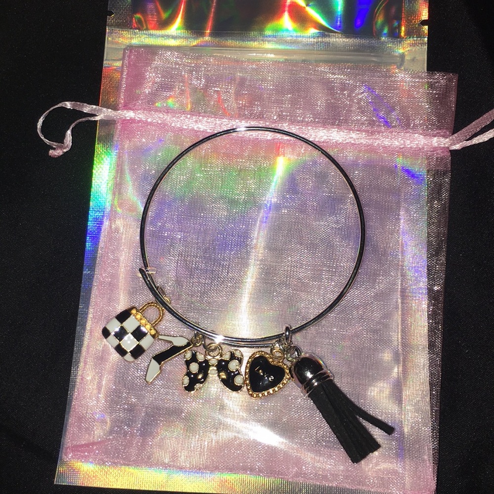 Silver Charm Bangles